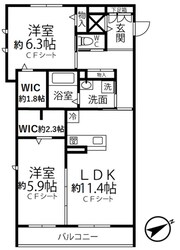 ラディーチェＤの物件間取画像